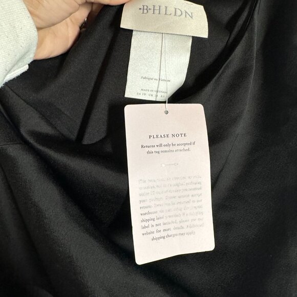 BHLDN Dylan One Shoulder Satin Slit Womens Gown Size 12 NEW WITHout TAG - Picture 4 of 7
